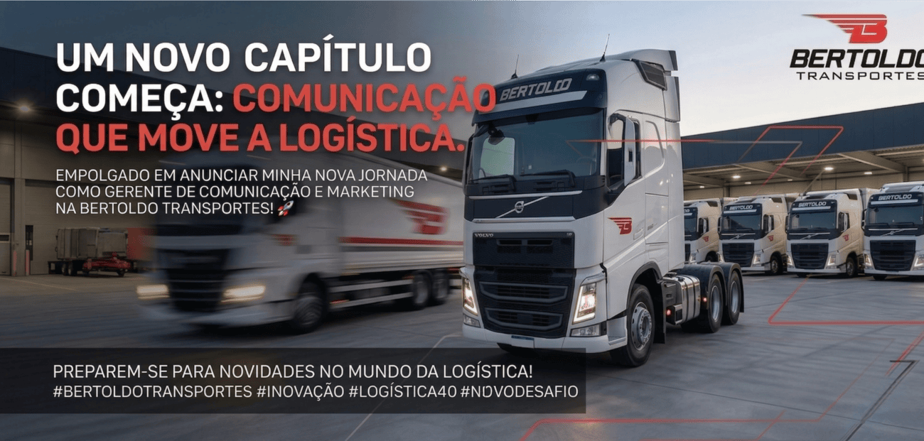 Transporte de cargas e logística com Bertoldo Transportes, líder no setor logístico em crescimento.